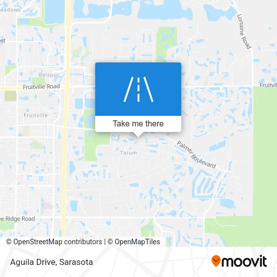 Aguila Drive map