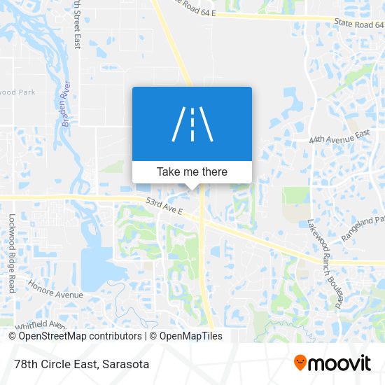 78th Circle East map