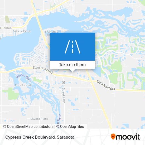 Cypress Creek Boulevard map