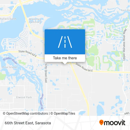 66th Street East map