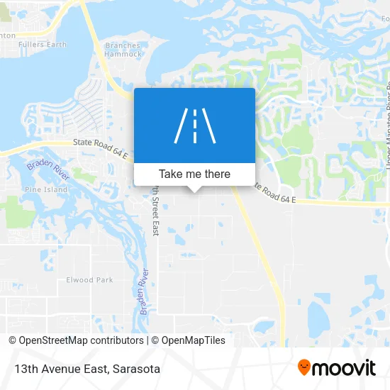 13th Avenue East map