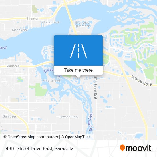 48th Street Drive East map