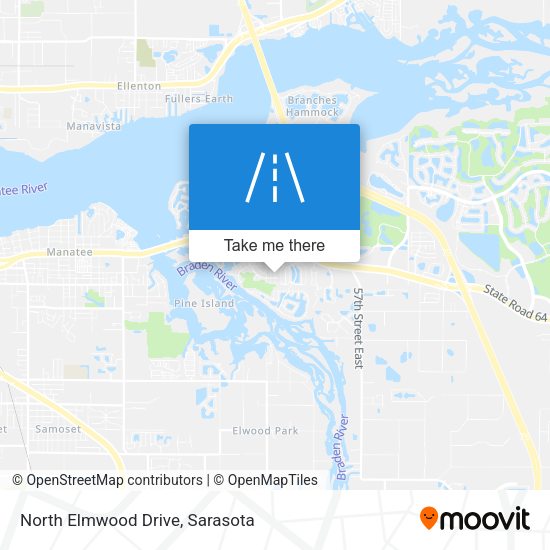 Mapa de North Elmwood Drive