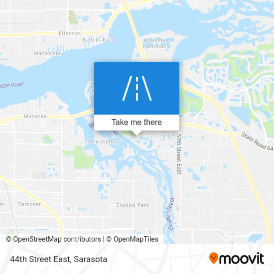 44th Street East map