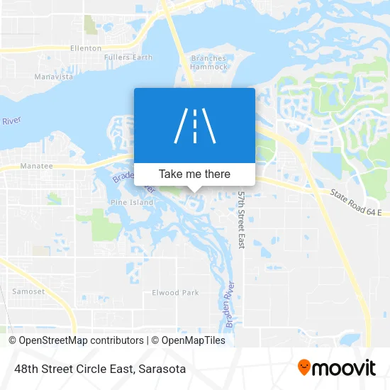 48th Street Circle East map