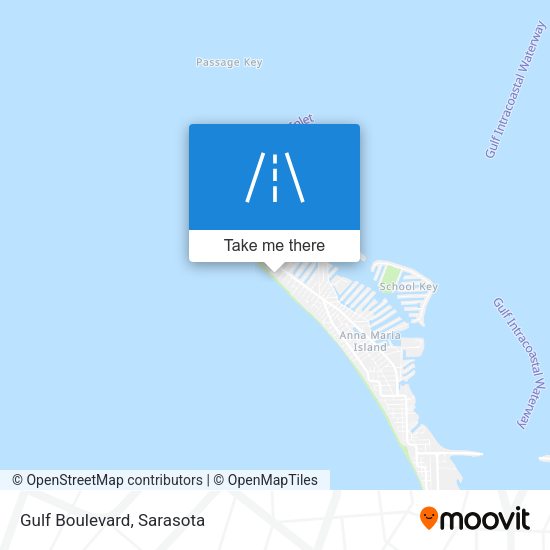 Gulf Boulevard map