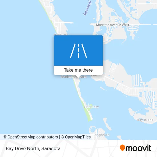 Bay Drive North map