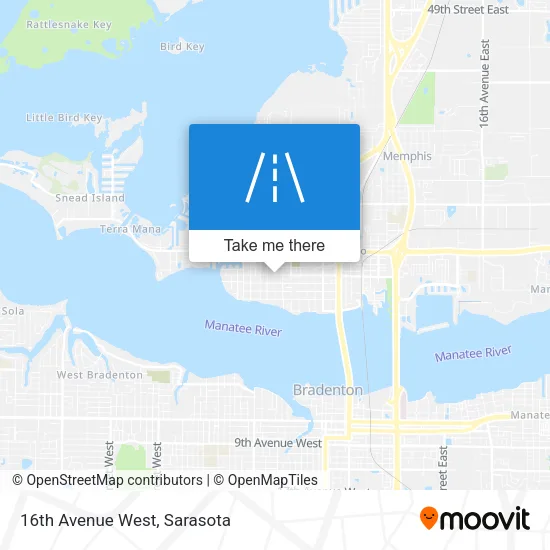 16th Avenue West map