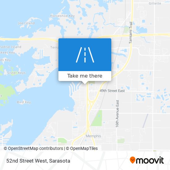 Mapa de 52nd Street West