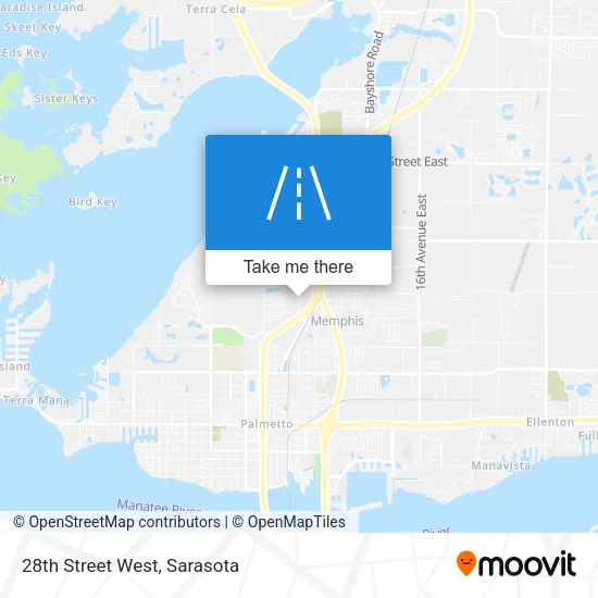 28th Street West map