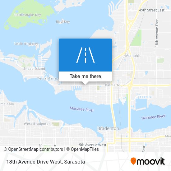 Mapa de 18th Avenue Drive West
