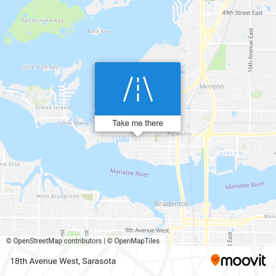 18th Avenue West map