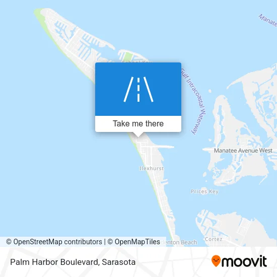 Palm Harbor Boulevard map