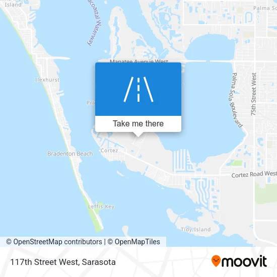 117th Street West map
