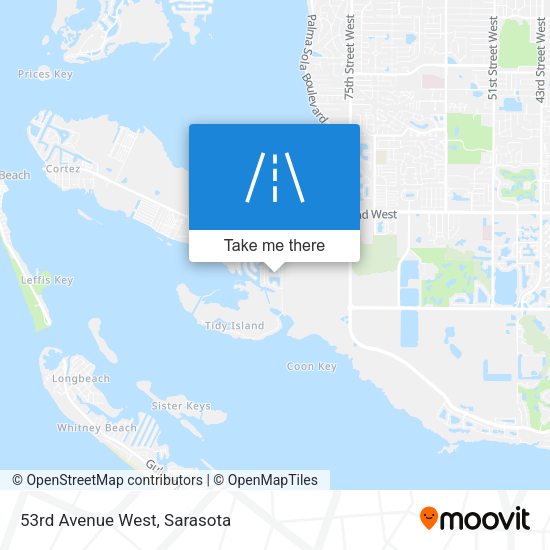 Mapa de 53rd Avenue West