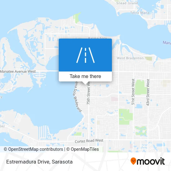 Estremadura Drive map