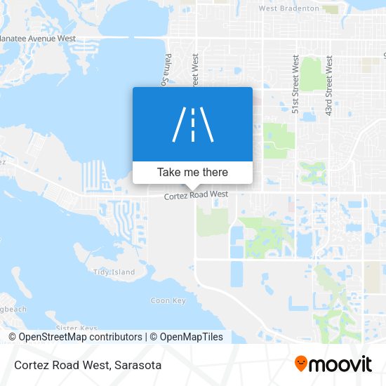 Mapa de Cortez Road West