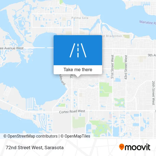 72nd Street West map