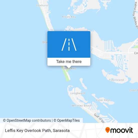 Leffis Key Overlook Path map