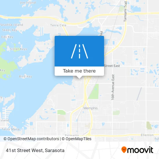 41st Street West map