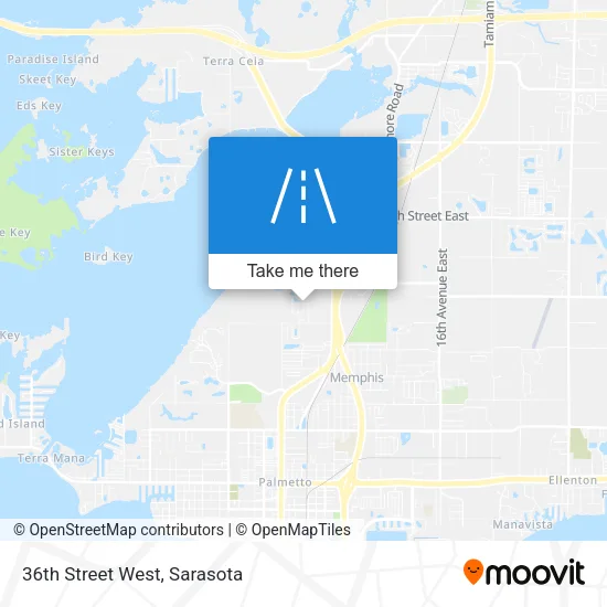 36th Street West map