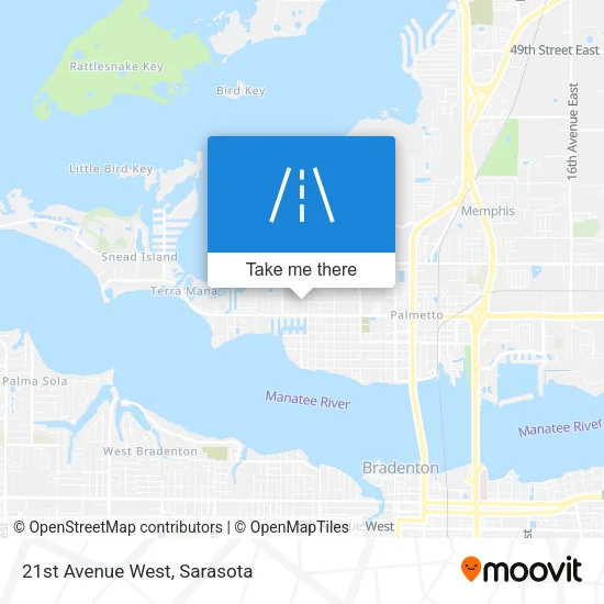 21st Avenue West map