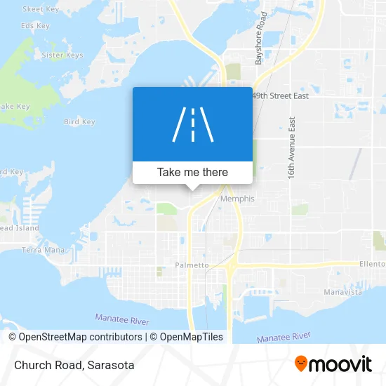 Church Road map