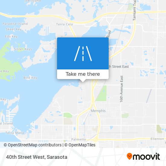Mapa de 40th Street West