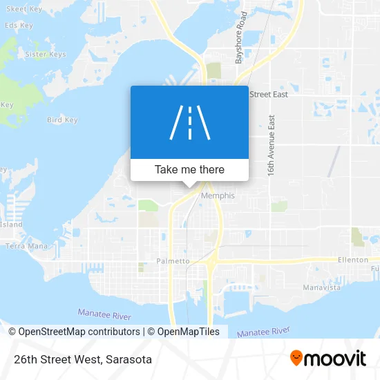 26th Street West map