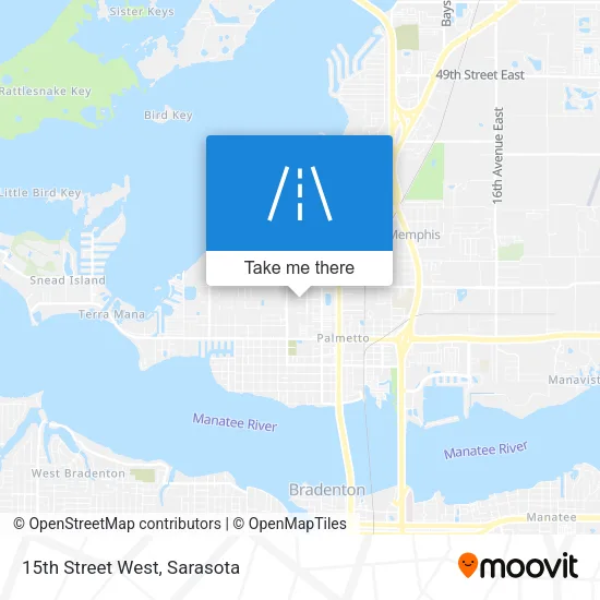 15th Street West map