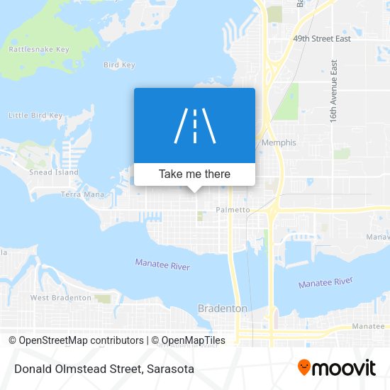 Donald Olmstead Street map