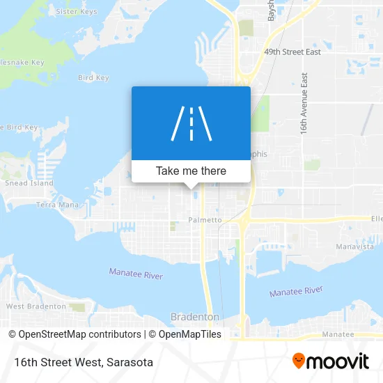 16th Street West map