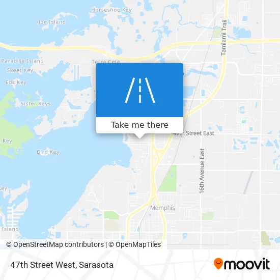47th Street West map