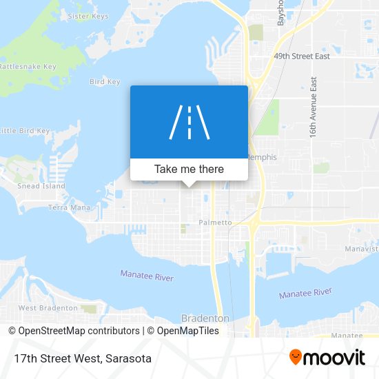 Mapa de 17th Street West