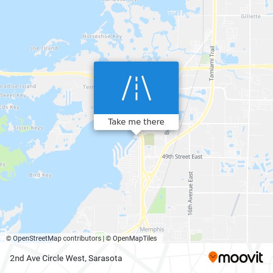 Mapa de 2nd Ave Circle West