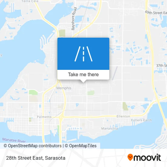 28th Street East map