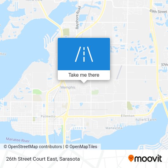 Mapa de 26th Street Court East