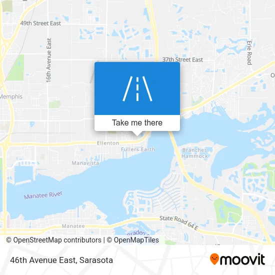 46th Avenue East map