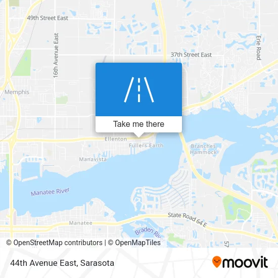 44th Avenue East map