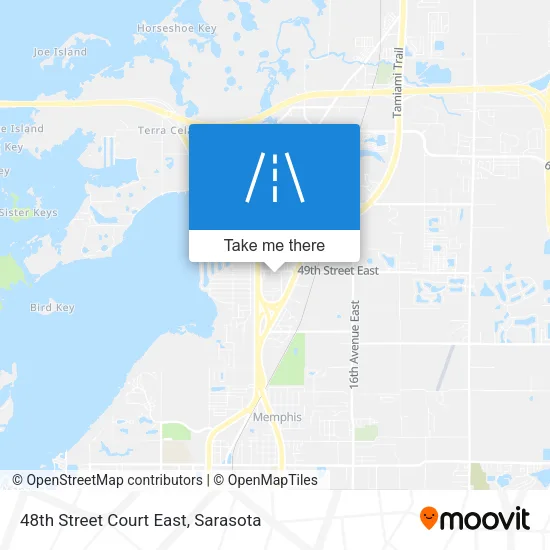 48th Street Court East map