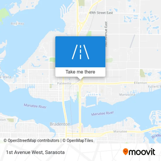 1st Avenue West map