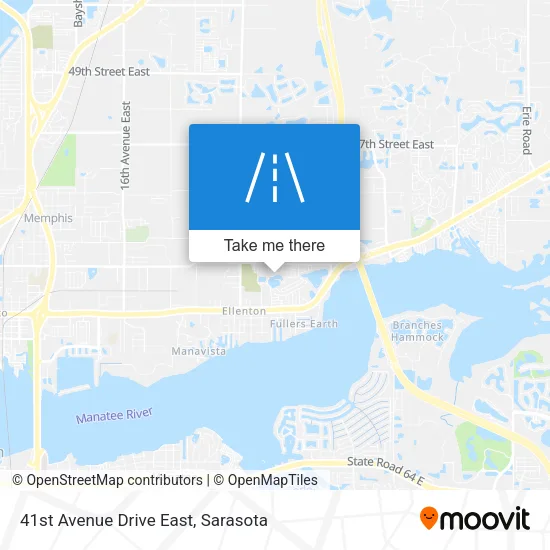 41st Avenue Drive East map