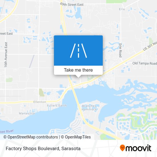 Mapa de Factory Shops Boulevard