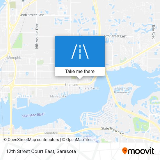 12th Street Court East map