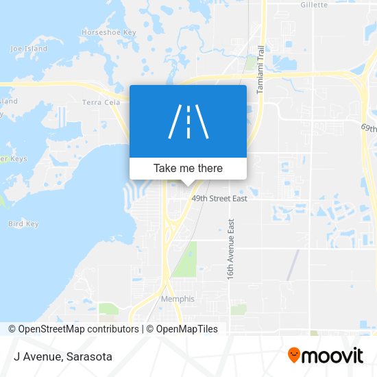 Mapa de J Avenue
