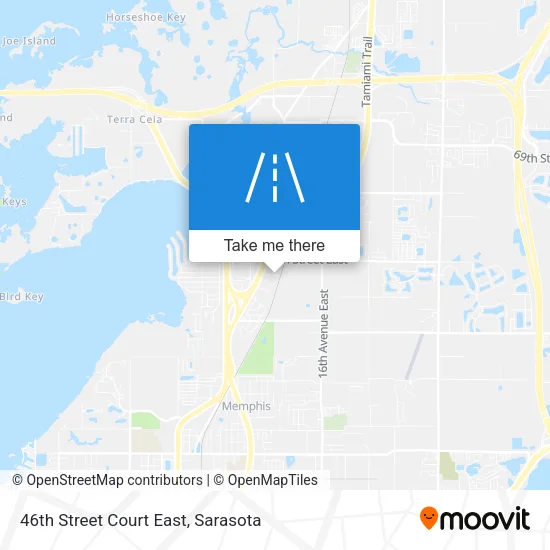 46th Street Court East map