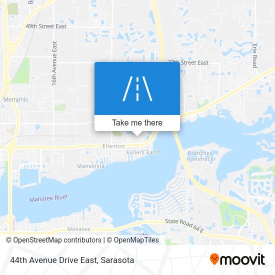 44th Avenue Drive East map