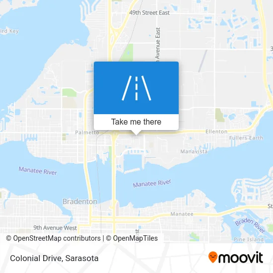 Colonial Drive map