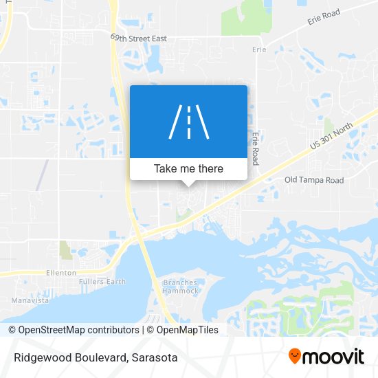 Ridgewood Boulevard map