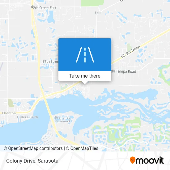 Colony Drive map